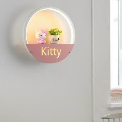 Đèn trang trí gắn vách tường có tiểu cảnh hình chú mèo Kitty - Đèn gắn vách trang trí đẹp, đơn giản