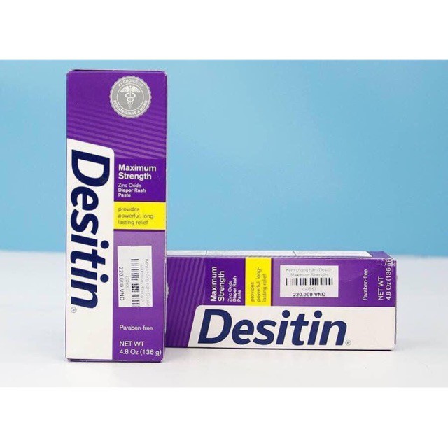 Kem chống hăm Desitin Daily Maximum Strength 113 gram (Màu tím)