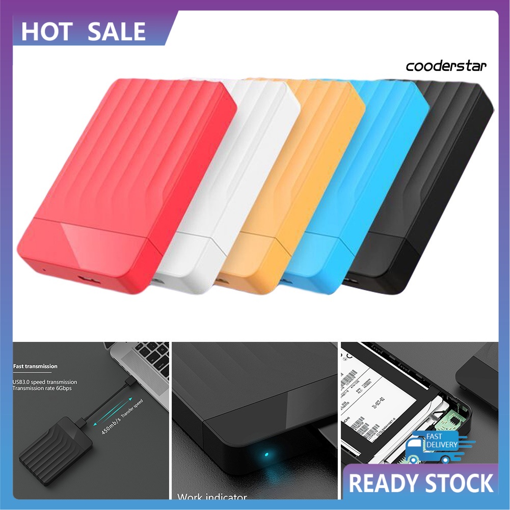 COOD-st USB 3.0 2.5inch SATA External Enclosure Silicone Protection Hard Drive Disk Box