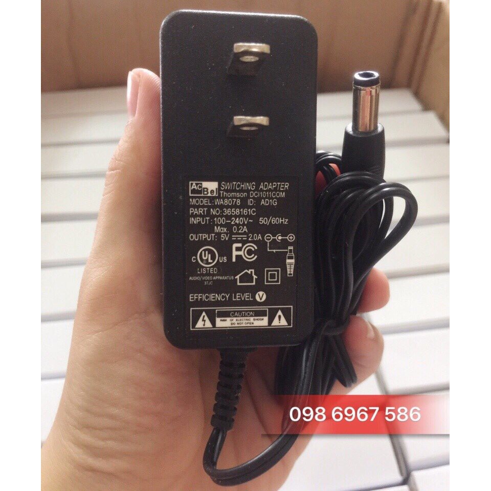 NGUỐN ADAPTER 5V-2A CHÂN 5.5 Mm TO DÀNH CHO TIVIBOX.