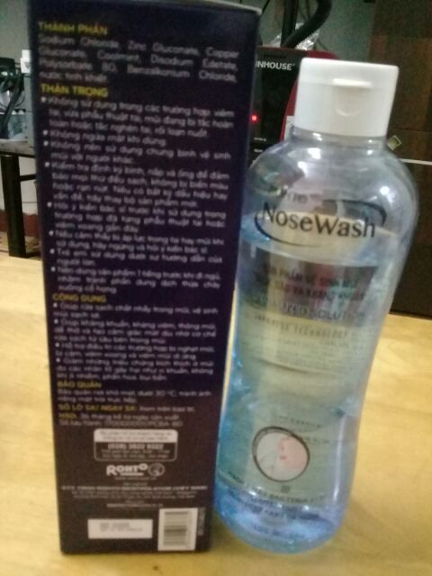 CHÍNH HÃNG 400ML Bộ sản phẩm vệ sinh mũi Rohto Nose Wash 400ml