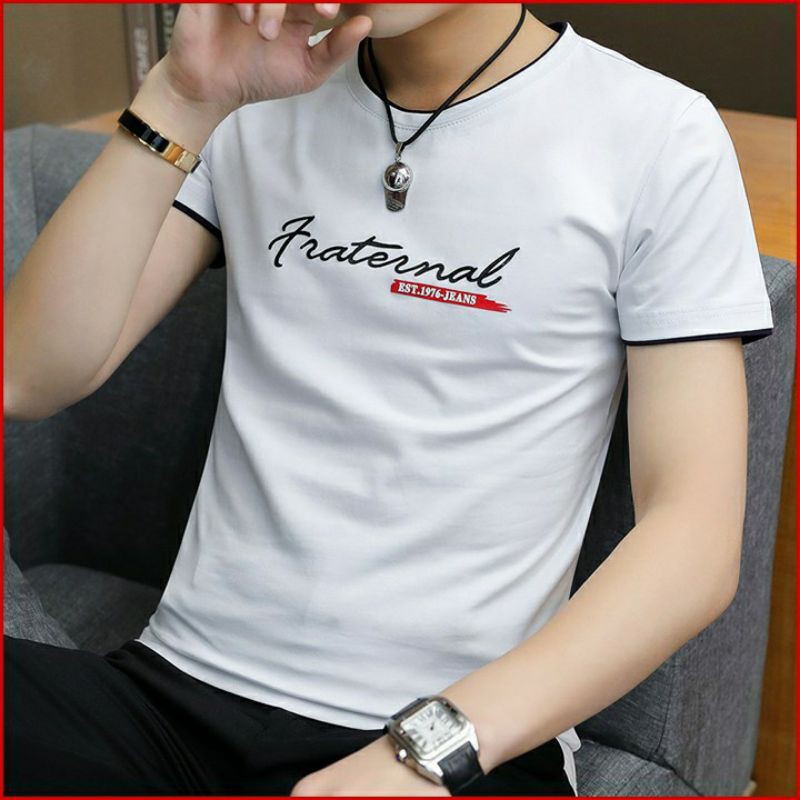 Áo thun nam TN84 fraternal form hàn cực đẹp