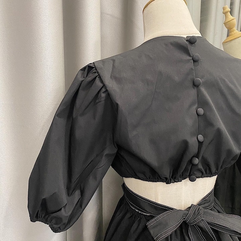 VÁY ĐEN THẮT EO 𝐀𝐍𝐍𝐀 𝐃𝐑𝐄𝐒𝐒