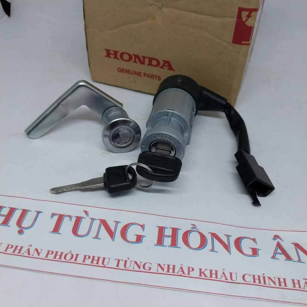 Ổ khóa (khóa máy) Dream lùn 125cc - đời 99 zin nhập khẩu chính hãng Honda Thailan - PT HỒNG ÂN