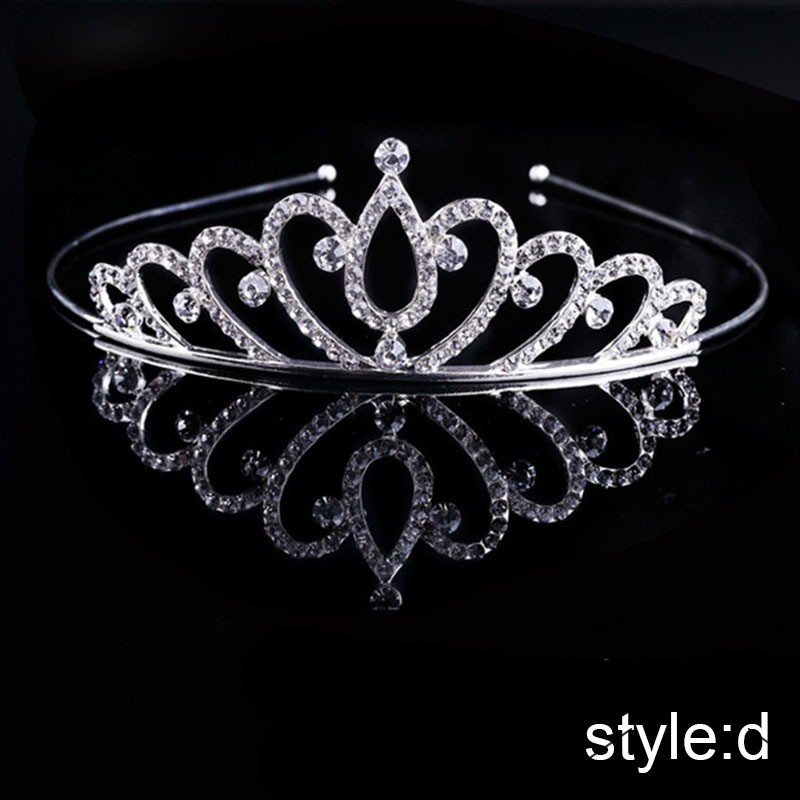 GETNOIVAS Vương miện cài tóc công chúa xinh xắn