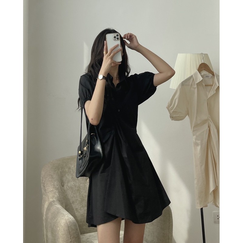 [Mã SKAMFA06 giảm 10% tối đa 50K đơn 0Đ] váy somi nhún eo 775 | BigBuy360 - bigbuy360.vn