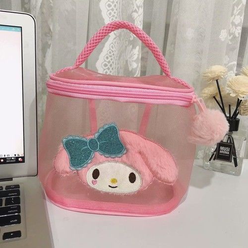 Túi Lưới Đựng Mỹ Phẩm Cầm Tay Thiết Kế Dễ Thương 10 Kiểu Dáng Tùy Chọn