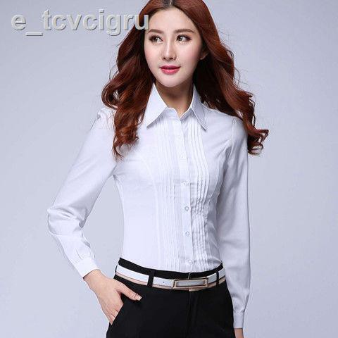 áo sơ mi trắng mùa hè nữ ngắn tay mỏng mặc công sở plus size quần đi làm chính thức phiên bản Hàn Quốc