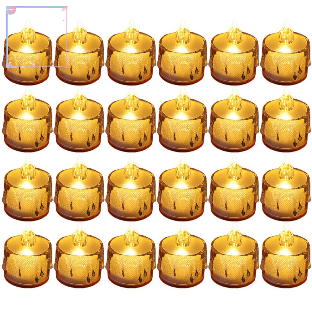 Bộ 24 Đèn LED Hình Nến Trang Trí Đẹp Mắt