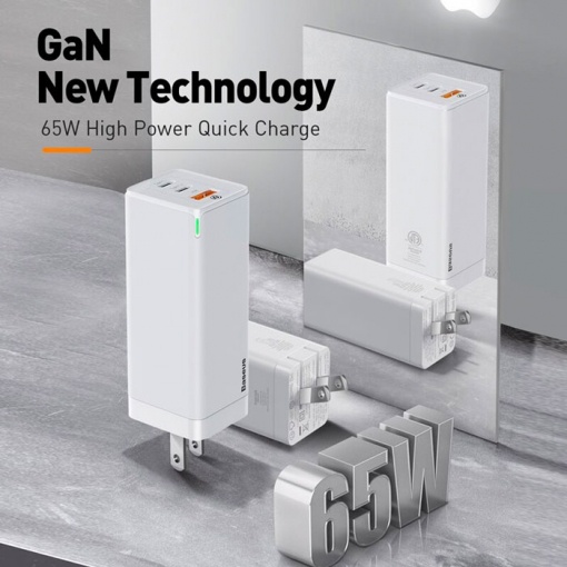 Củ Sạc Nhanh PD 65W Baseus GaN 5 Pro