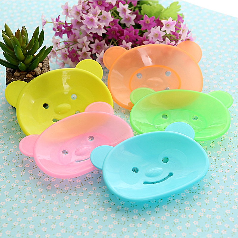 Giá đỡ xà phòng không cần đục lỗ họa tiết hoạt hình dễ thương