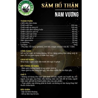 Thảo Mộc Nam_ Sâm Bổ Thận Vương