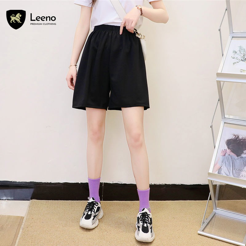 [Mã FAMAYWA giảm 10K đơn 50K] Quần short thun nam nữ, quần đùi trơn Unisex LEENO | BigBuy360 - bigbuy360.vn