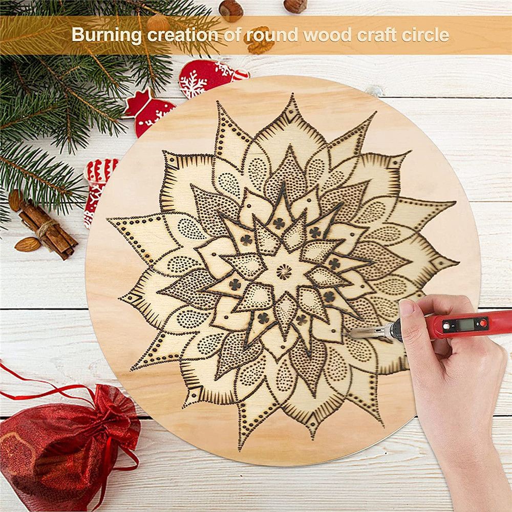 3/ 5/ 10 Miếng gỗ tròn Risedot trang trí tiệc cưới DIY mới