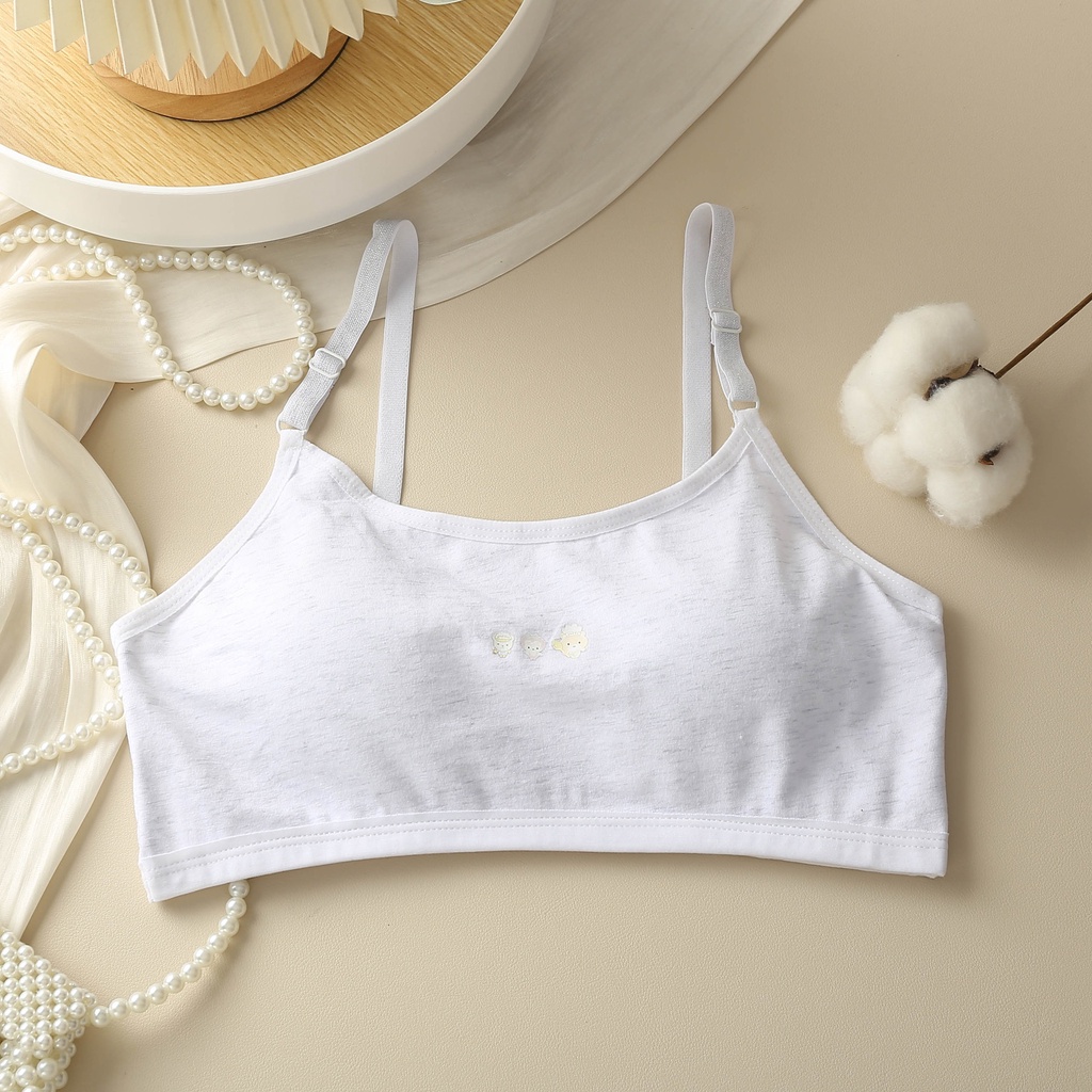 Áo Ngực Cotton Không Dây Cho Học Sinh Trung Học 1 Tuổi