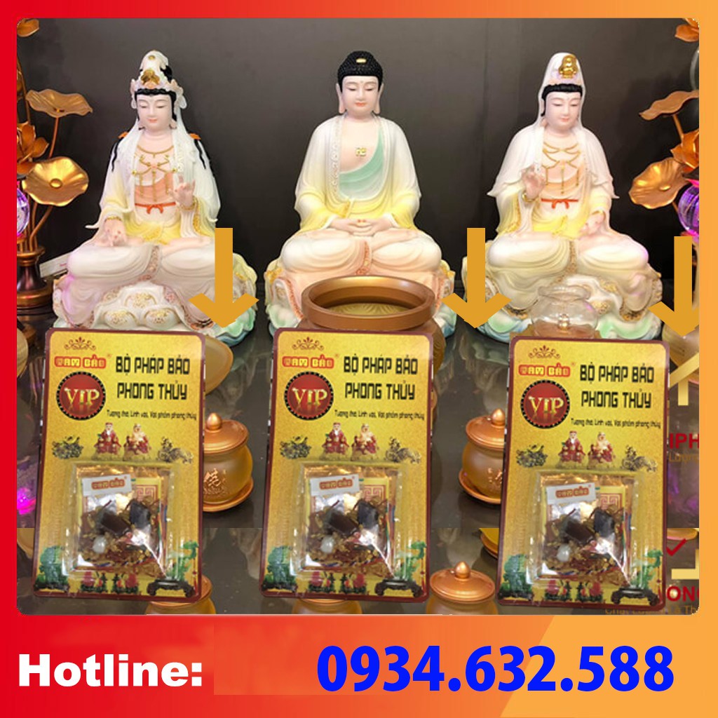 CỐT BÁT HƯƠNG THẤT BẢO VIP giúp tụ khí bát hương bàn thờ Thần linh, Gia tiên, thờ Phật, Thần tài