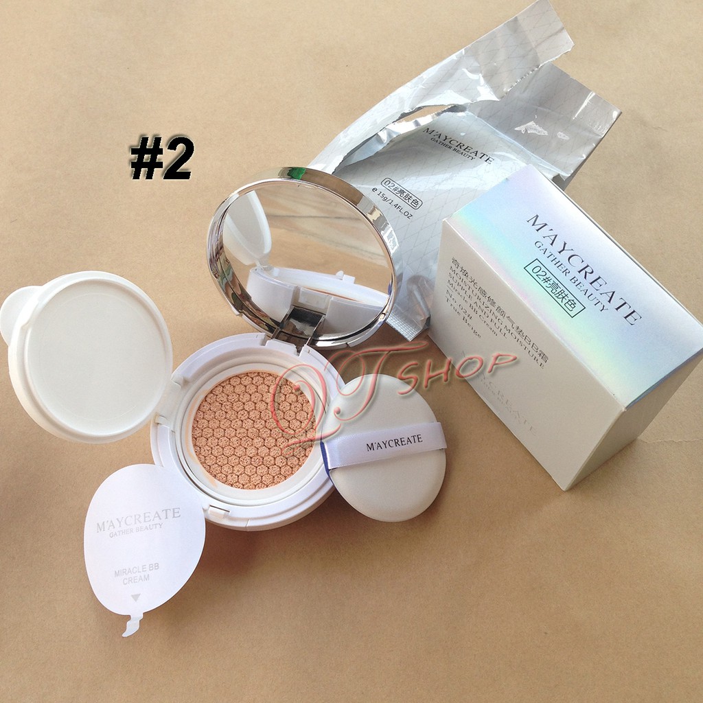 Phấn nước BB dưỡng ẩm Maycreate PN72 | Thế Giới Skin Care