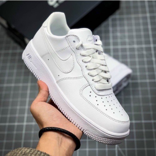Giày 𝗔𝗙𝟭 𝗡𝗜𝗞𝗘_Trắng Nam Nữ, Giày 𝗡𝗜𝗞𝗘_Air Force 1 All White Full Box Bill