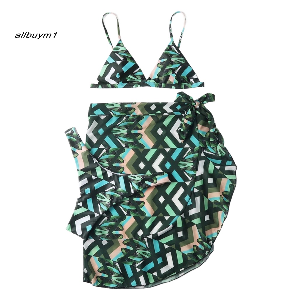 Bộ Đồ Bơi Bikini Lưng Thấp Phối Bèo Quyến Rũ Dành Cho Nữ