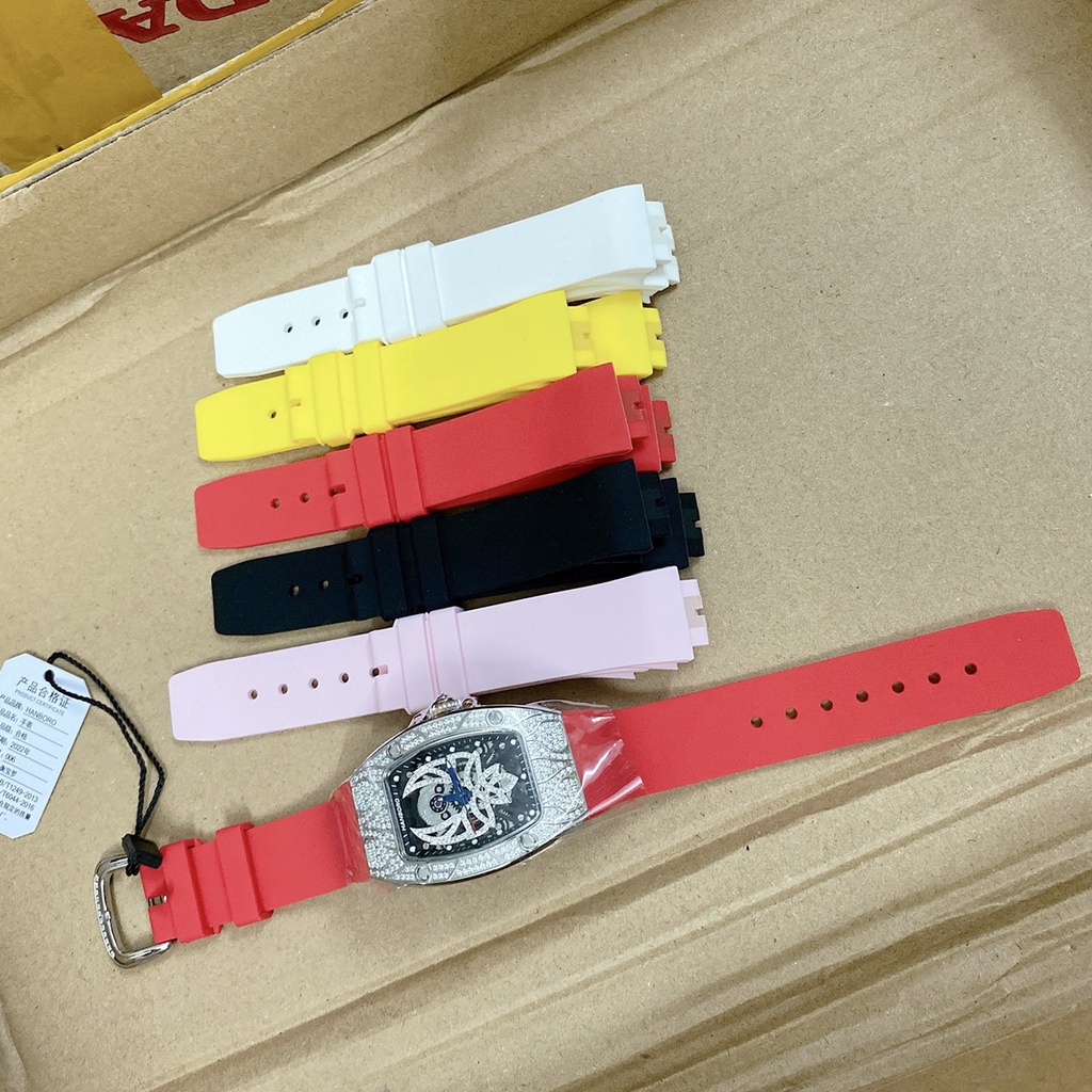 Dây cao su đồng hồ Huboler by Hanboro dành cho nữ