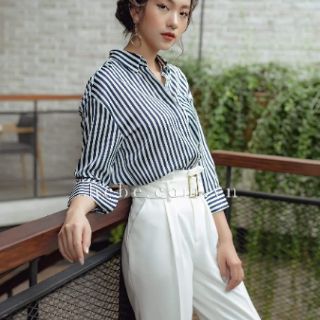 Quần tây nữ kiểu baggy.
