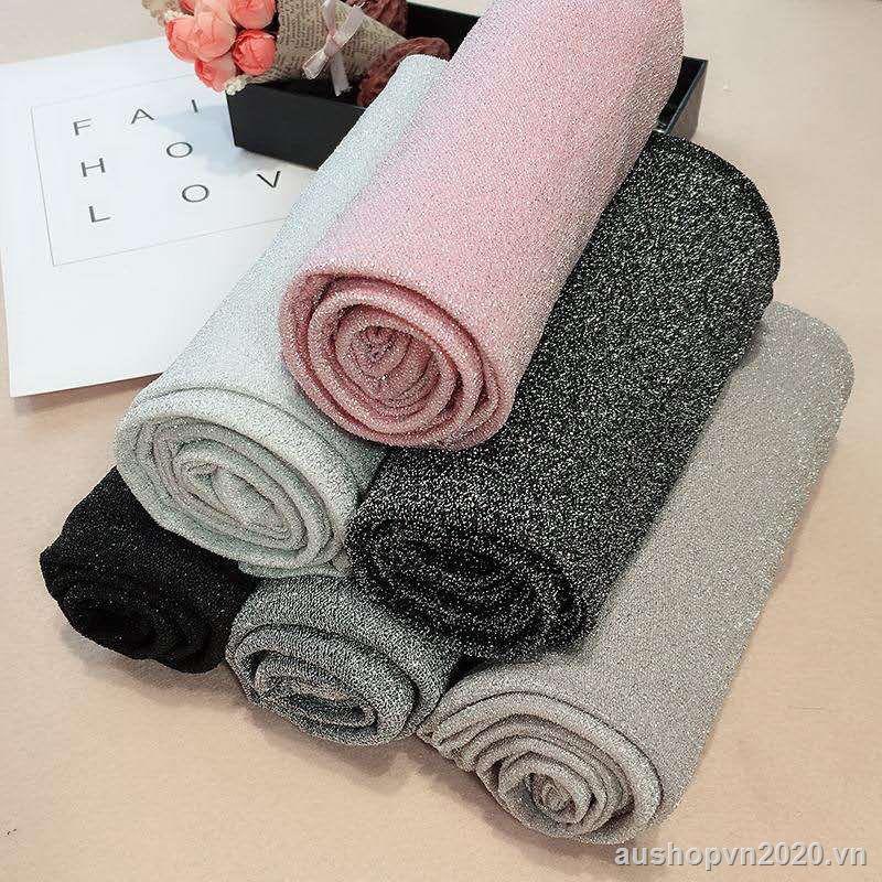 Quần legging dài bằng lụa mỏng sáng màu thời trang xuân hè cho nữ