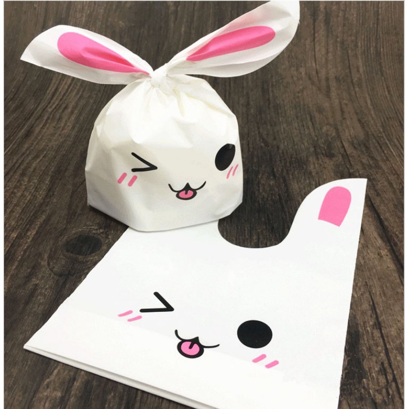 Túi cột tai thỏ mẫu nháy mắt ⚡ HÀNG LOẠI 1 ⚡ túi cột tai đựng bánh có thể dùng để tặng quà