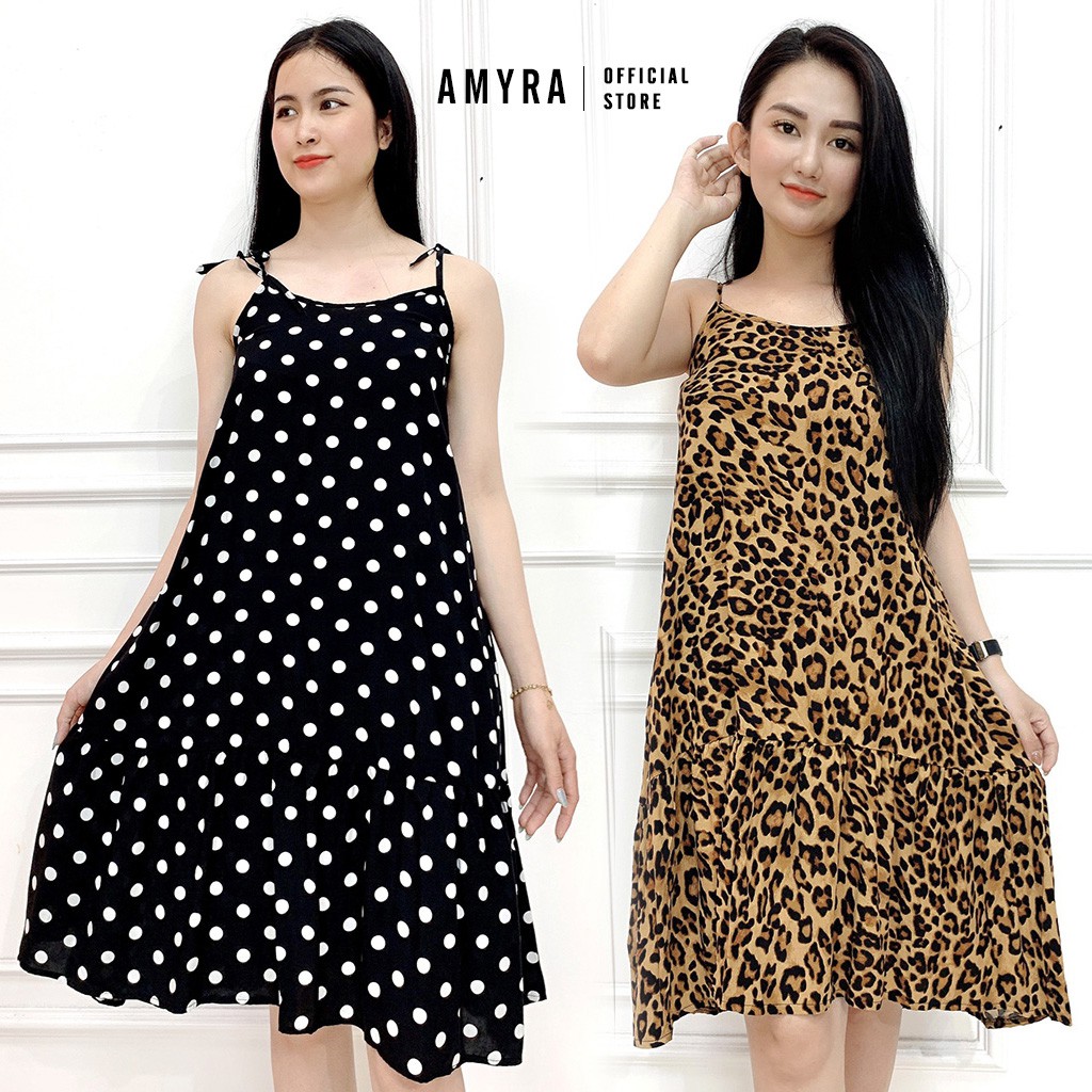 Váy 2 dây bi beo đầm hai dây ulzzang đuôi cá chất lanh mát đẹp mùa hè đi biển du lịch V013 | BigBuy360 - bigbuy360.vn