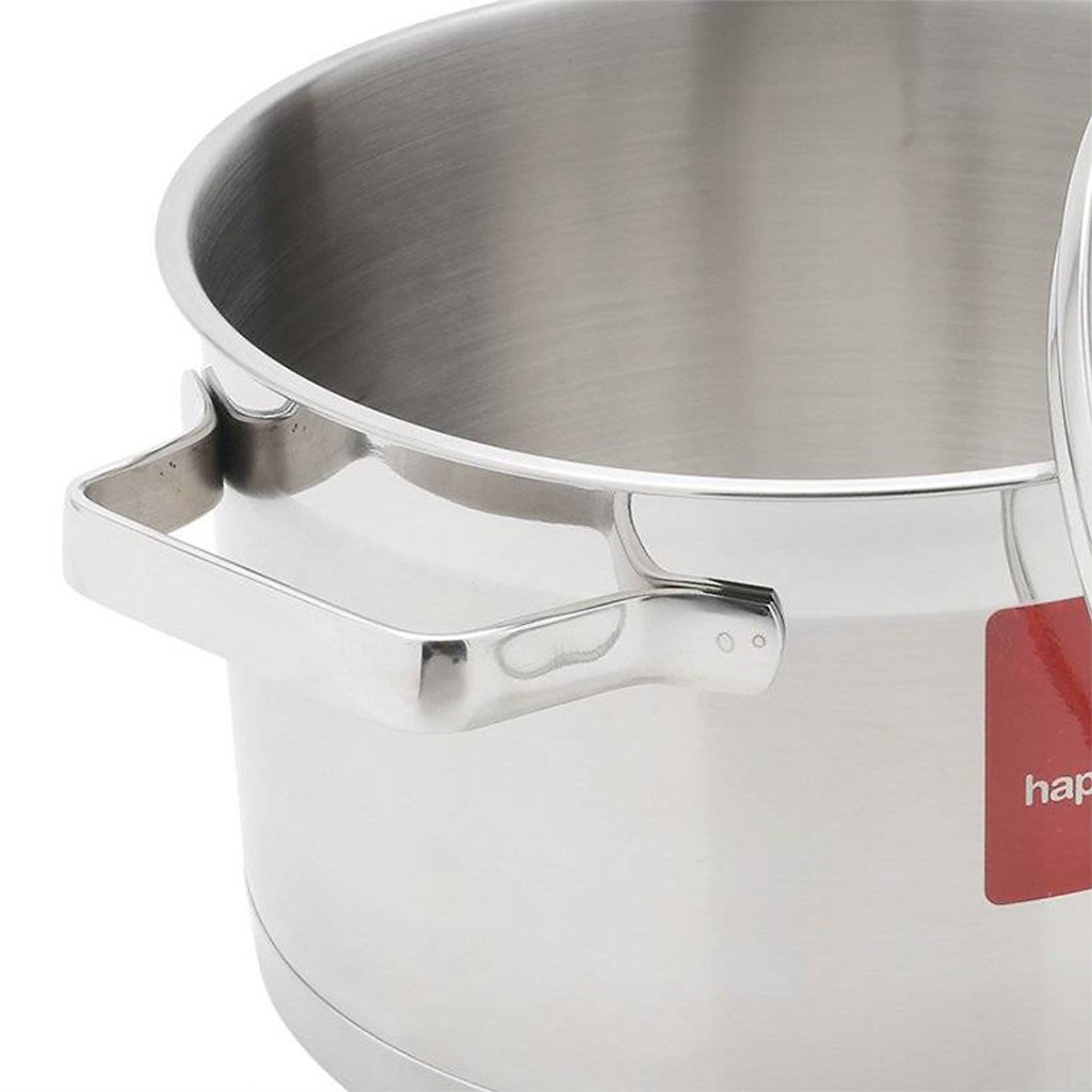 Nồi inox cao cấp 3 đáy nắp kiếng Happy Cook Richard Plus