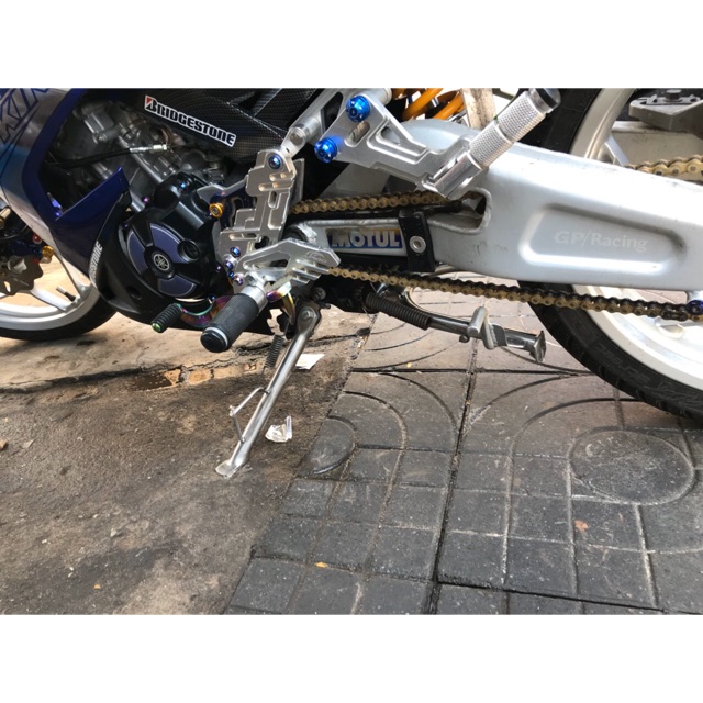 Chân chống inox 304 ex 135(5 số)-150(2017) ( dài bằng zin)