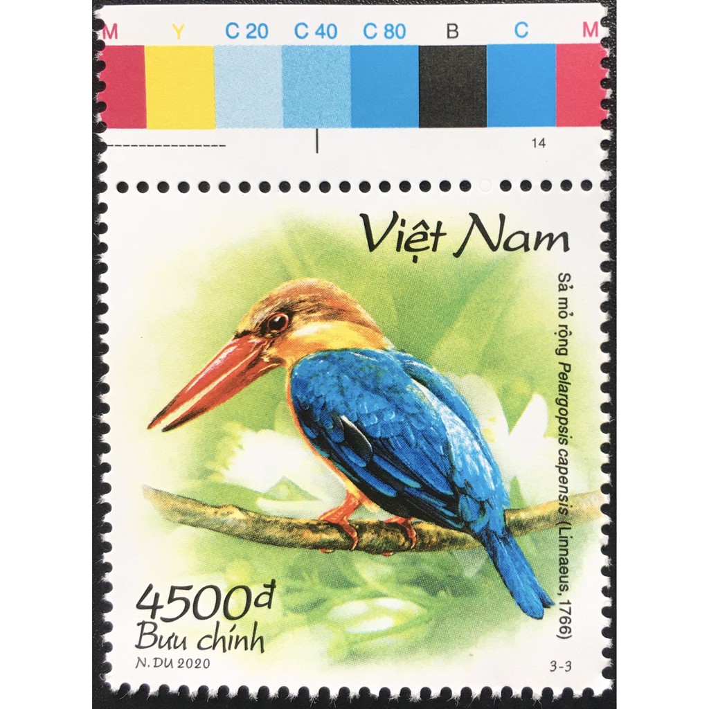 Bộ Tem Sưu Tầm Việt Nam 2020 Chủ Đề Chim - 3 Stamps