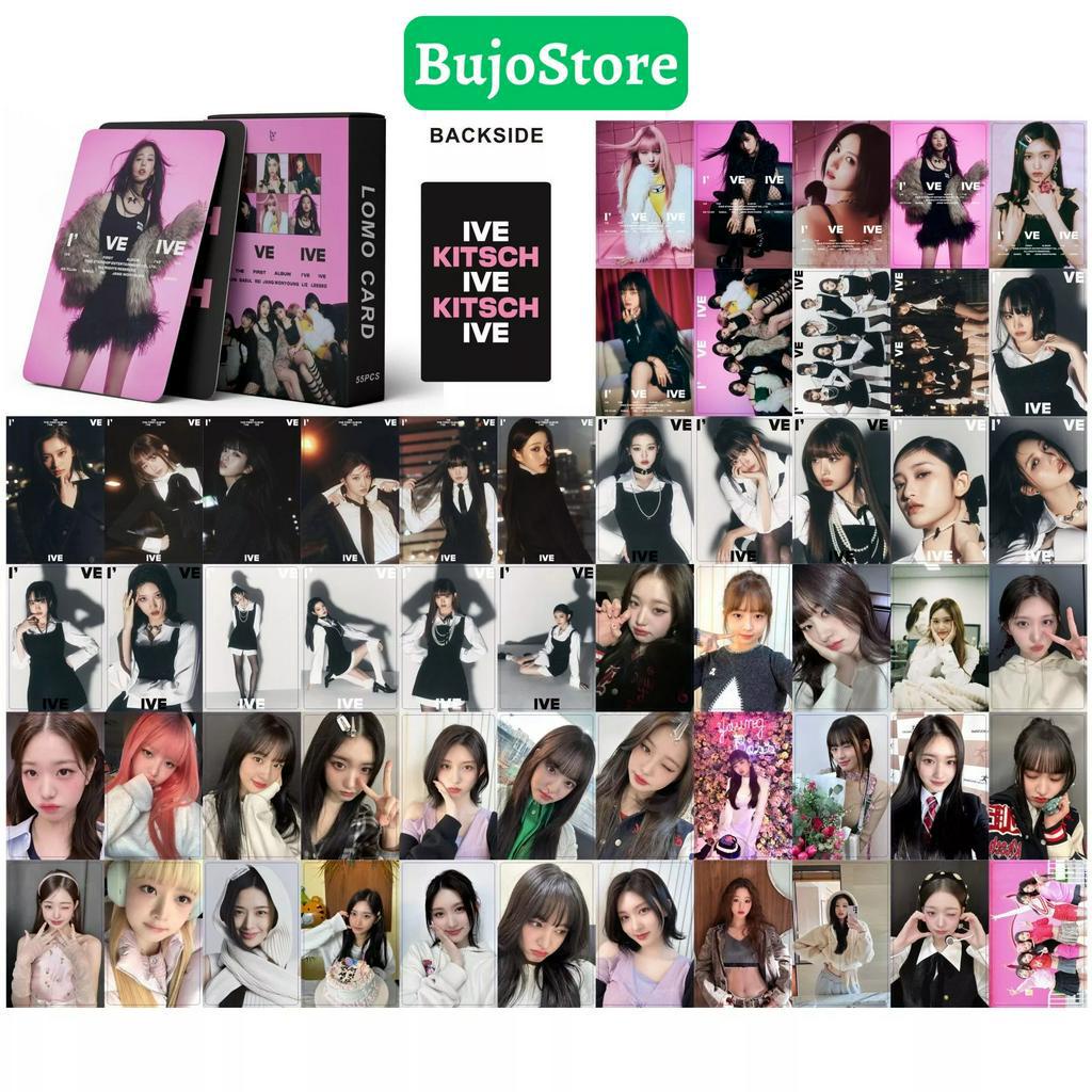 Bộ sưu tập 54 Lomo Card  IVE Album Hồng Đen The First Album 2023 cửa hàng kpop Bujostore