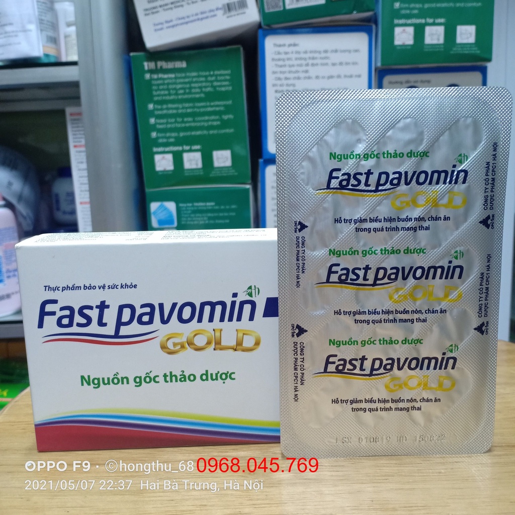 Fast pavomin GOLD giảm các triệu chứng ốm nghén cho mẹ bầu