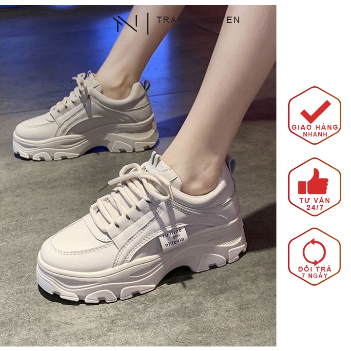 [HÀNG HOT] GIÀY SNEAKER ĐỘN ĐẾ NỮ 5P (G36)