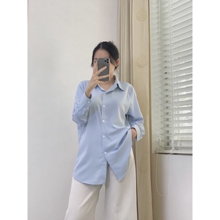 Áo sơ mi cơ bản chất lụa lì không nhăn
