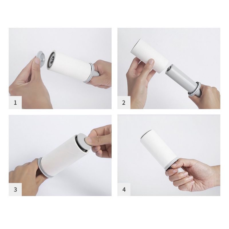 Cây lấy lông chó mèo trên quần áo Pet kit (gồm hộp chứa), cây dính lông vật dụng