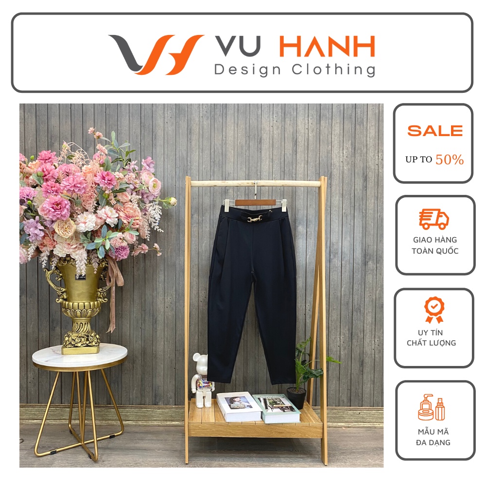 Quần umi baggy đai vàng mặt người | Shop Vũ Hạnh