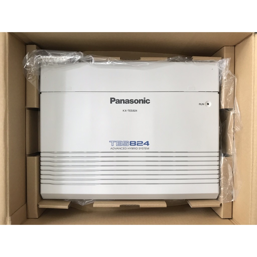 Tổng đài panasonic KX-TES824 cấu hình 3 trung kế (co) & 8 máy nhánh (ext). BH 12 tháng