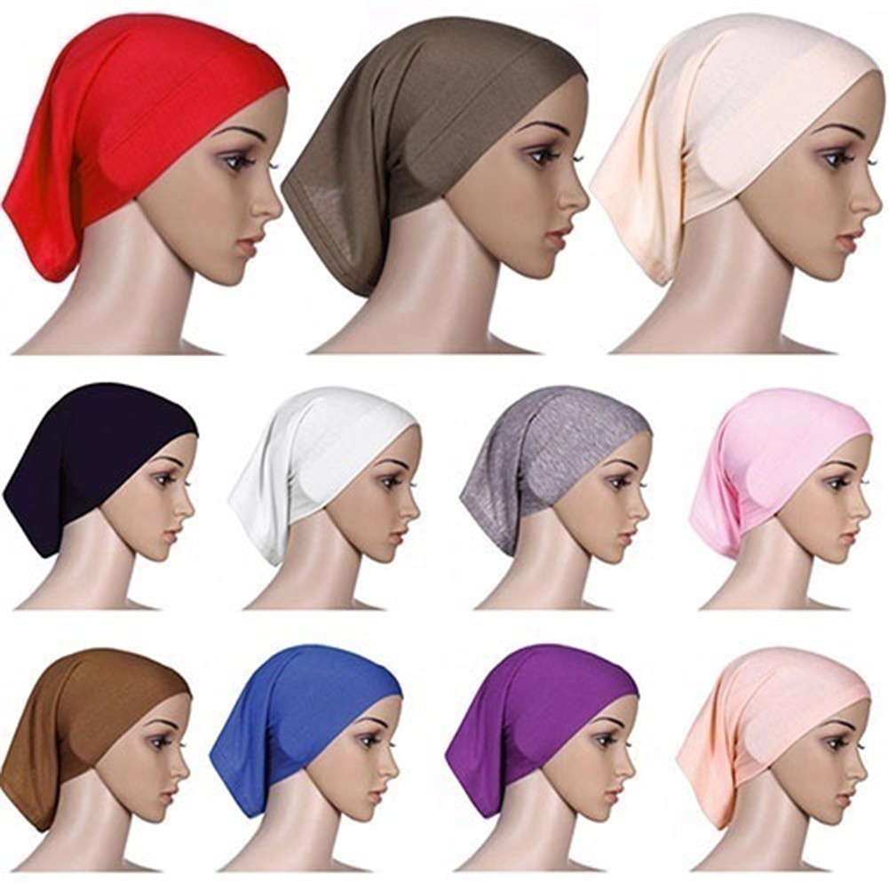 Khăn choàng đầu Hijab bằng cotton mềm cho phụ nữ hồi giáo