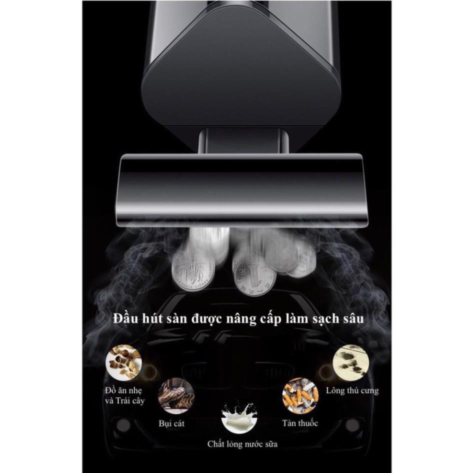 Máy hút bụi cầm tay 4 đầu thông minh không dây cao cấp AIKESI, lực hút siêu mạnh hút sạch bui bẩn, lông thú- BH 12 Tháng