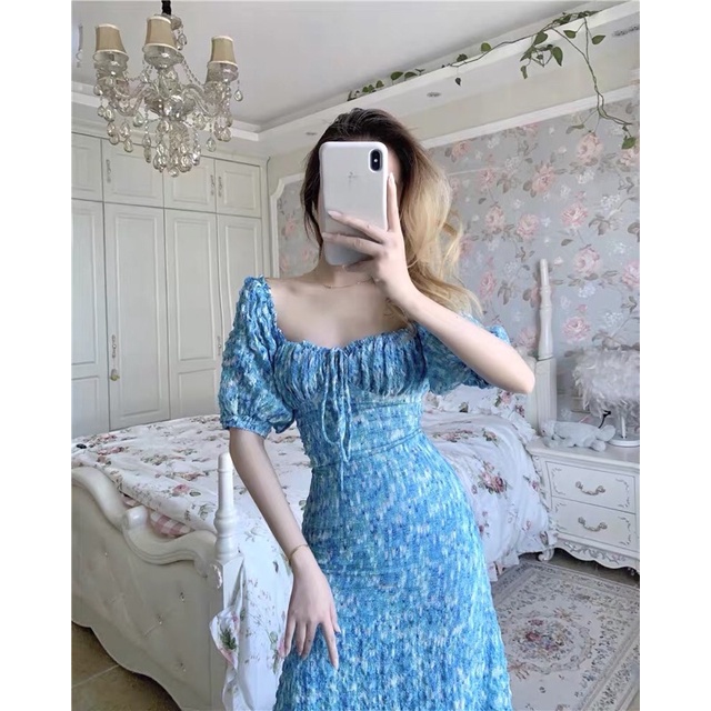Váy maxi trễ vai sang chảnh