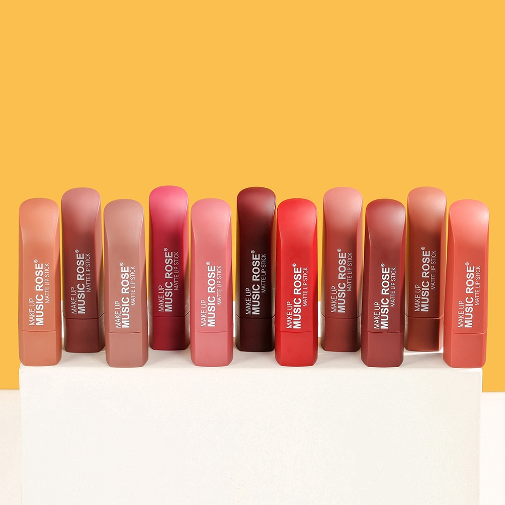 [Hàng mới về] Son môi trang điểm có sắc tố cao dễ lên màu không phai màu chất lượng cao tiện lợi