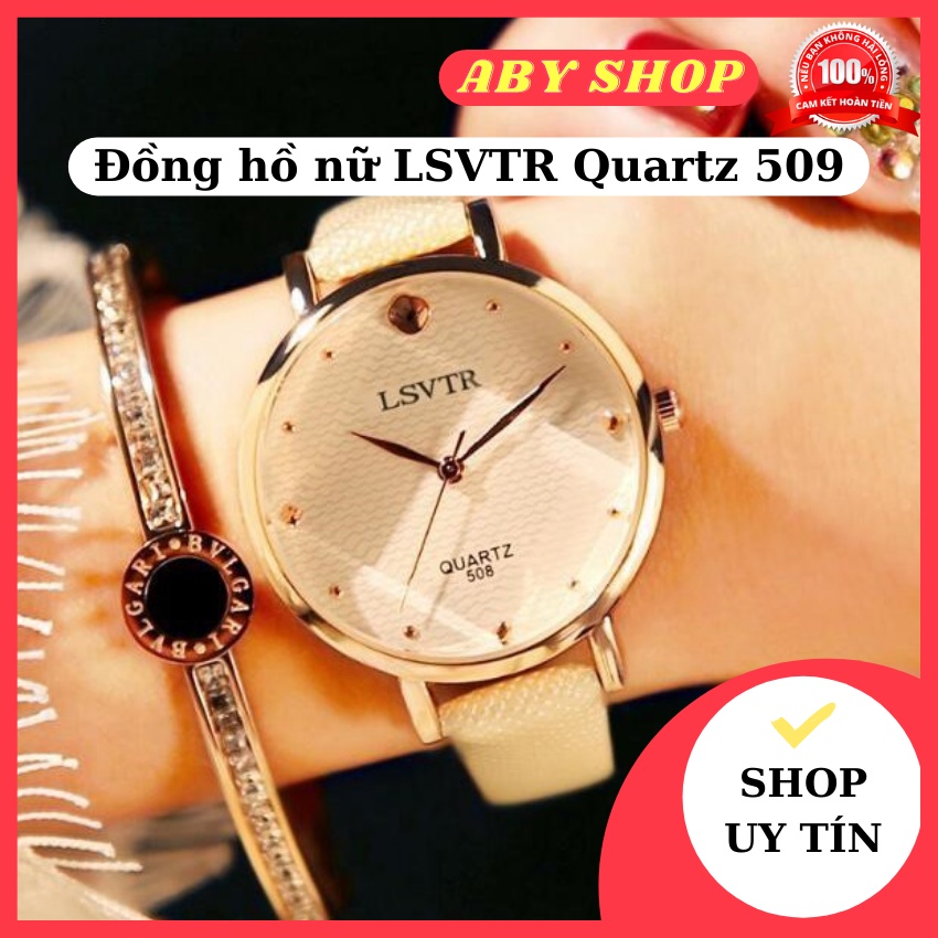 Đồng hồ nữ LSVTR Quartz 509 ⚡ HÀNG CAO CẤP ⚡ đồng hồ nữ sang trọng đeo cực sáng tay, nổi bật