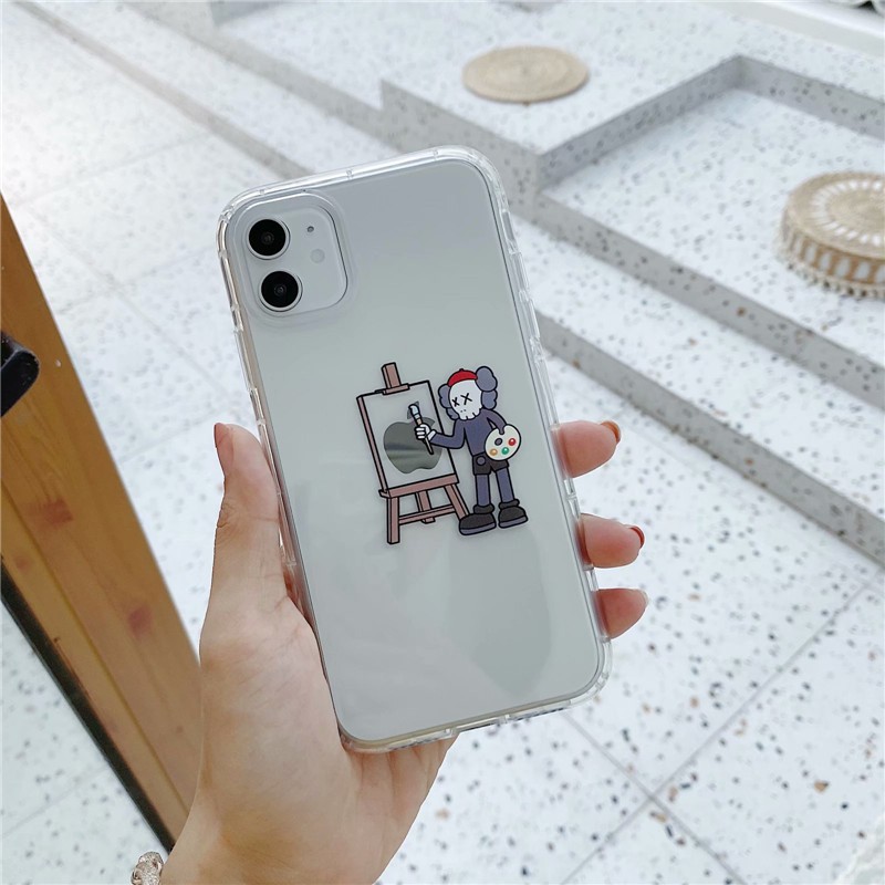 Ốp điện thoại từ TPU mềm in hình Kaws chống sốc cho Iphone 13 Pro Max X XR XS MAX 6s 7 8 plus 12/11 pro max 7plus 8plus 13mini