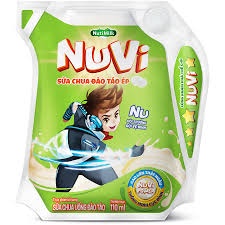 SỮA NUVI 1 TÚI 110ML - HƯƠNG VỊ ĐÀO TÁO
