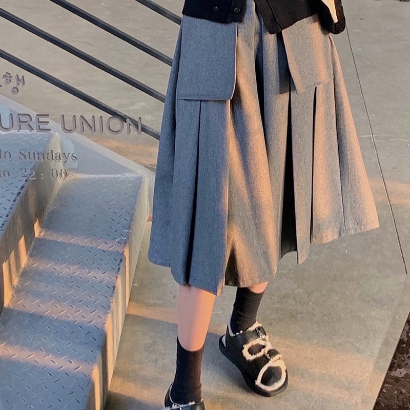 SET CHÂN VÁY + ÁO CADIGAN KIỂU DÁNH HÀN QUỐC