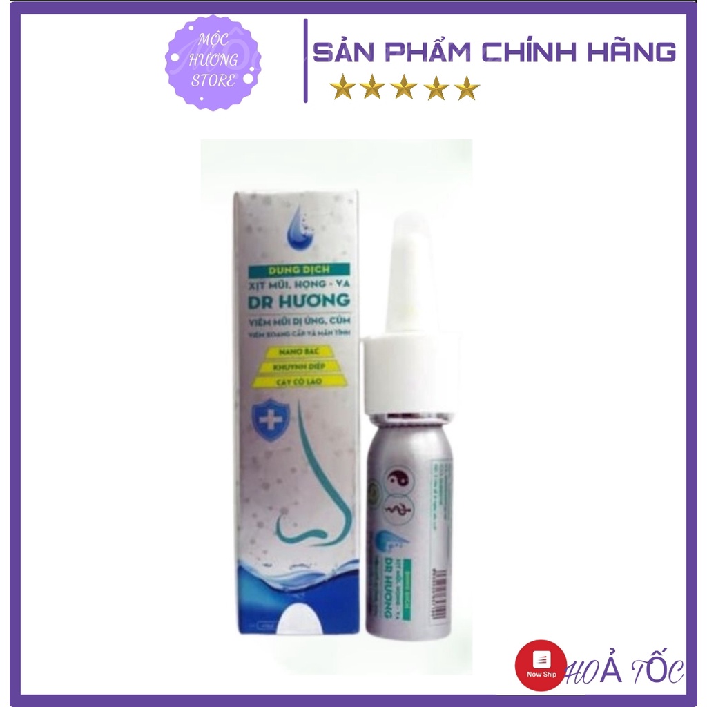 [chính hãng 100%] Xịt mũi, họng VA Dr Hương Thanh Mộc Hương