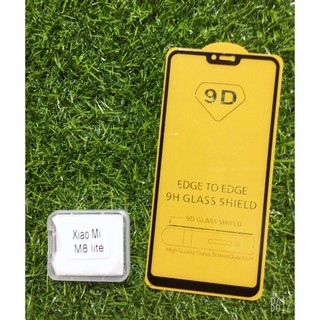 Kính cường lực 9d xiaomi mi8 lite kính full màn 9d cao cấp tặng cường lực camera