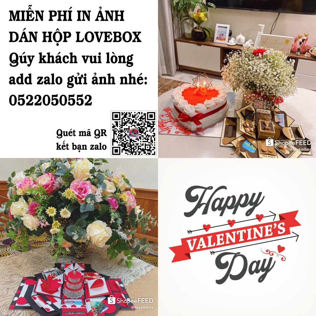 [ FREE SHIP] Hộp quà LOVE BOX K7