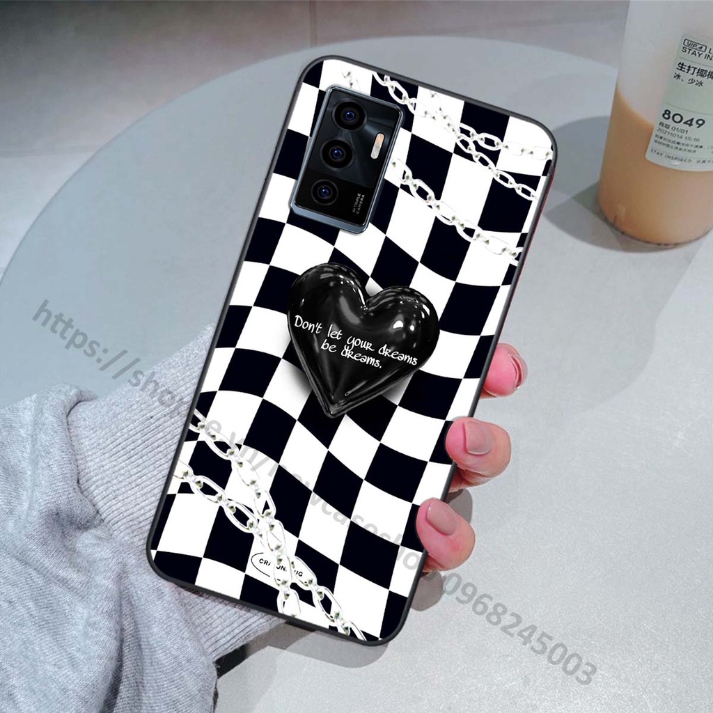 Ốp lưng vivo V23 5G / V23e in hình trái tim love heart 3D sang trọng